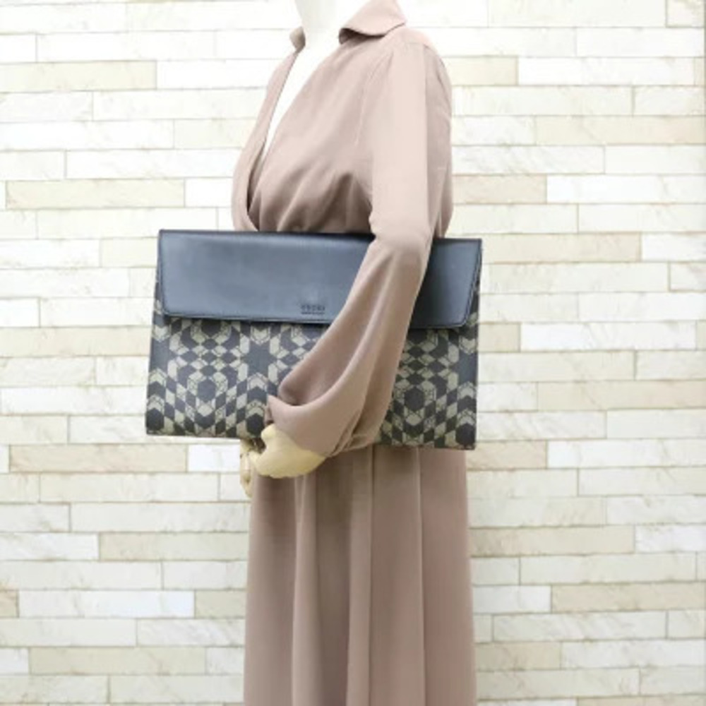 Gucci GG bag BIM clutch Kaleido leather Supreme black